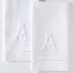 Monogram Nouveau French Knot Hand Towel