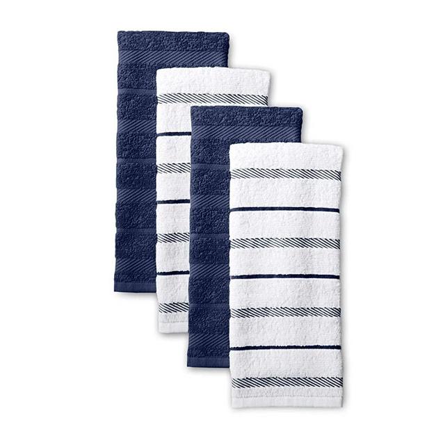 KitchenAid Albany Kitchen Towel Set, Set of 4, Blue Willow