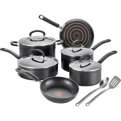 T-fal ExpertPro Nonstick Cookware, 12pc Set, Black