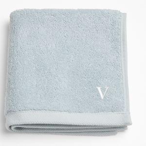 Personalized Organic Turkish Cotton Pale Blue Washcloth