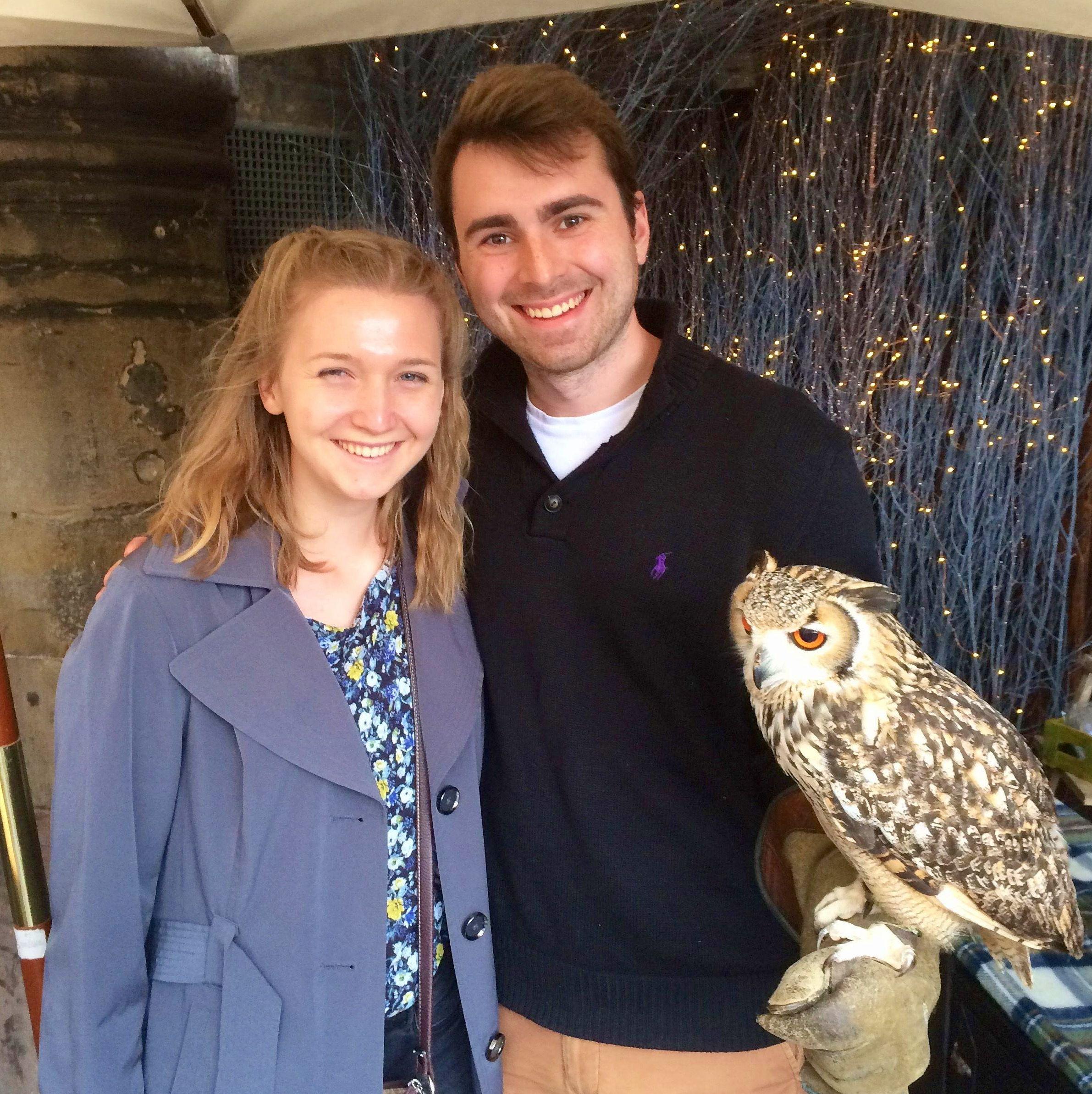 Making a feathery friend in Edinburgh, Scotland, 6/15/2017