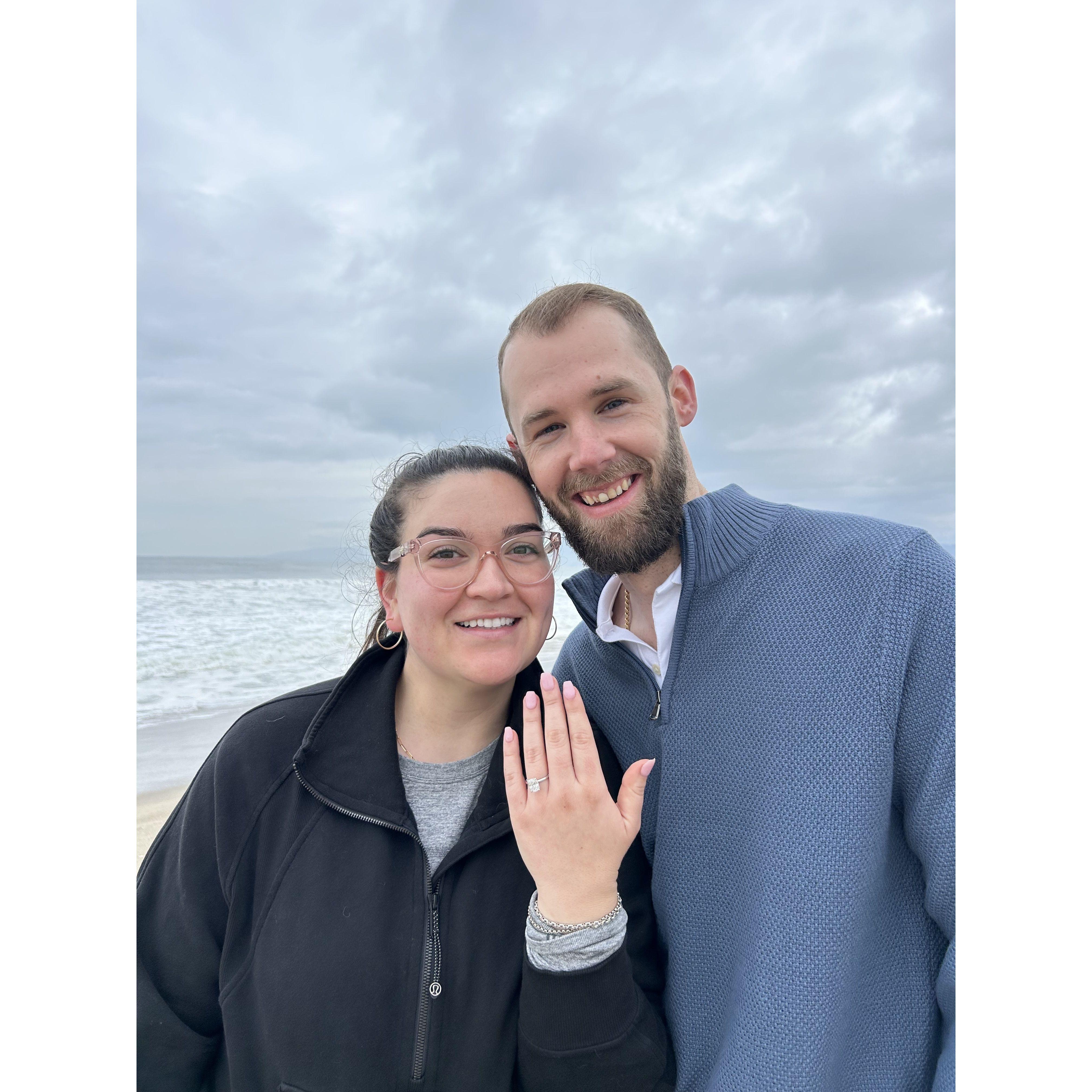 The newly engaged couple <3