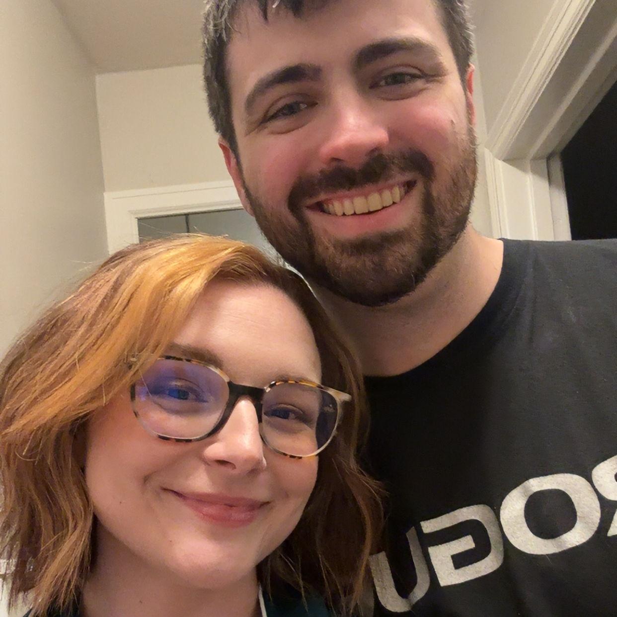 This photo was taken right before Tom shaved Shelby's head into a pixie cut.