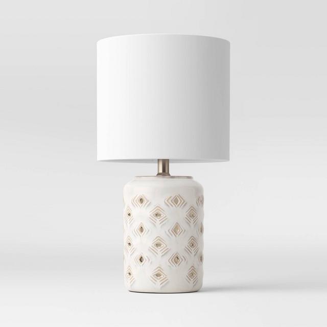 Diamond Cutout Table Lamp with Lit Base (Includes LED Light Bulb)- Opalhouse™