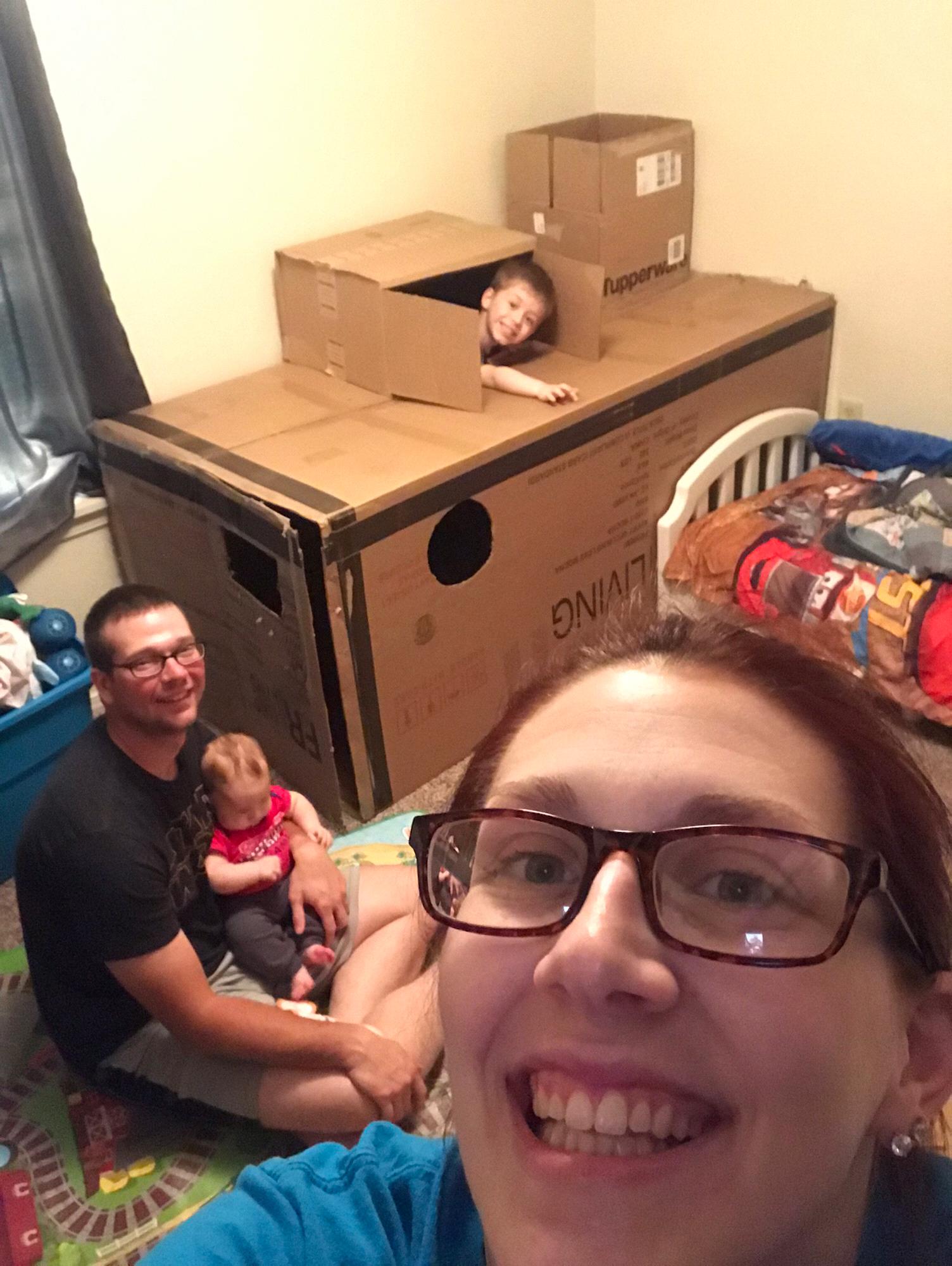 Castle Banana! Embers box fort!