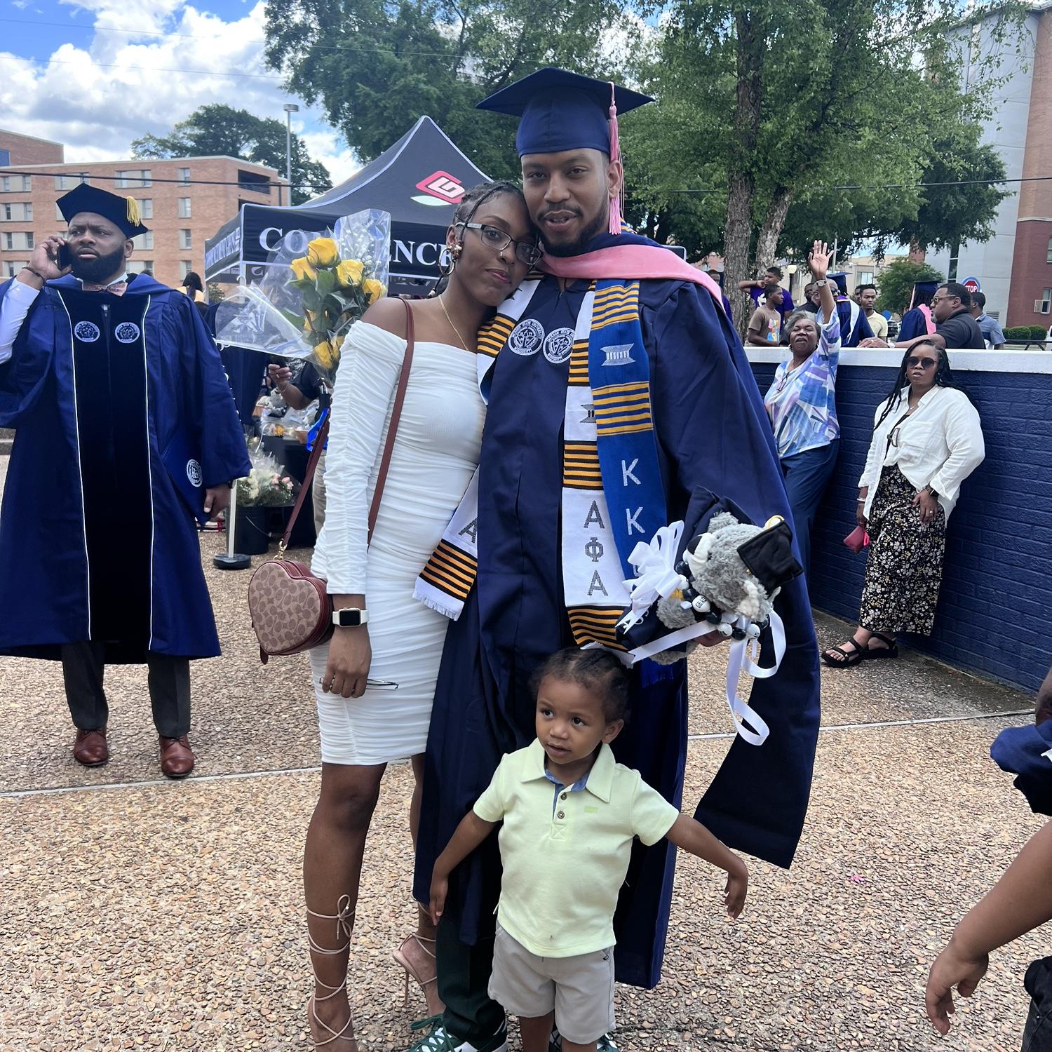When Adrian graduated with his M.A 🎓