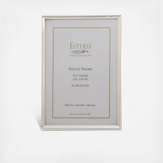 Silverplate Frame Beaded Thin
