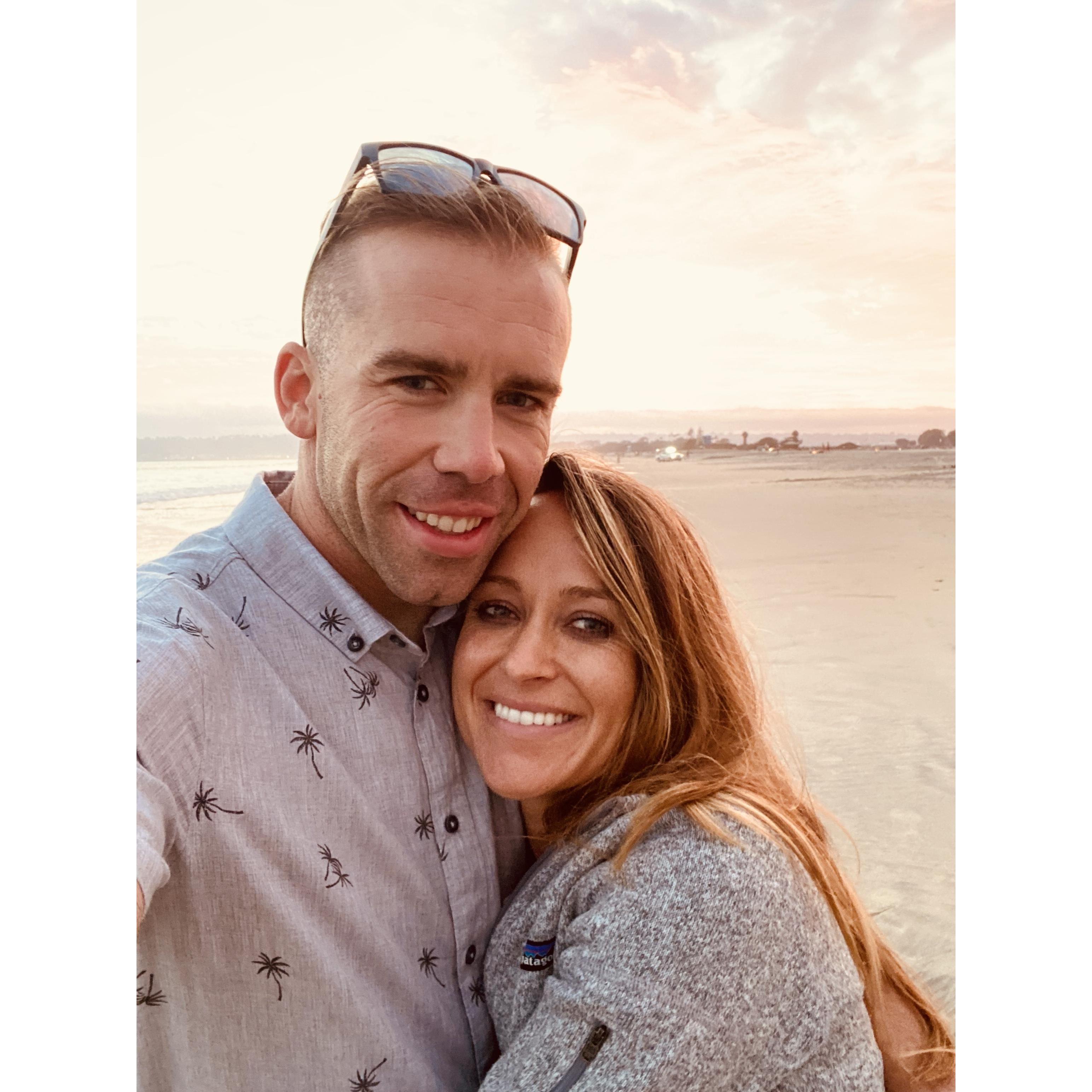 Very romantic sunset on Coronado Island! We took this the Friday before we got engaged.