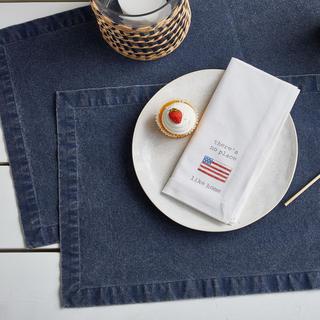 Enzyme Washed Woven Placemat, Set of 6