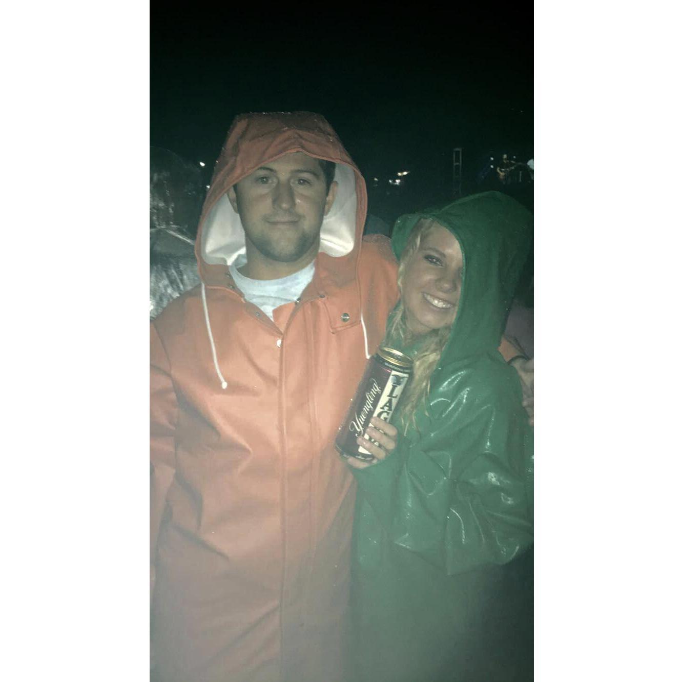 Our first and hopefully last concert during a hurricane!