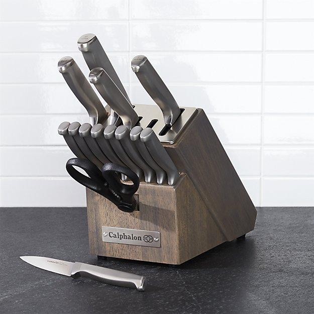 Calphalon Stainless Steel 15-Piece Knife Block Set with SharpIN™ Technology