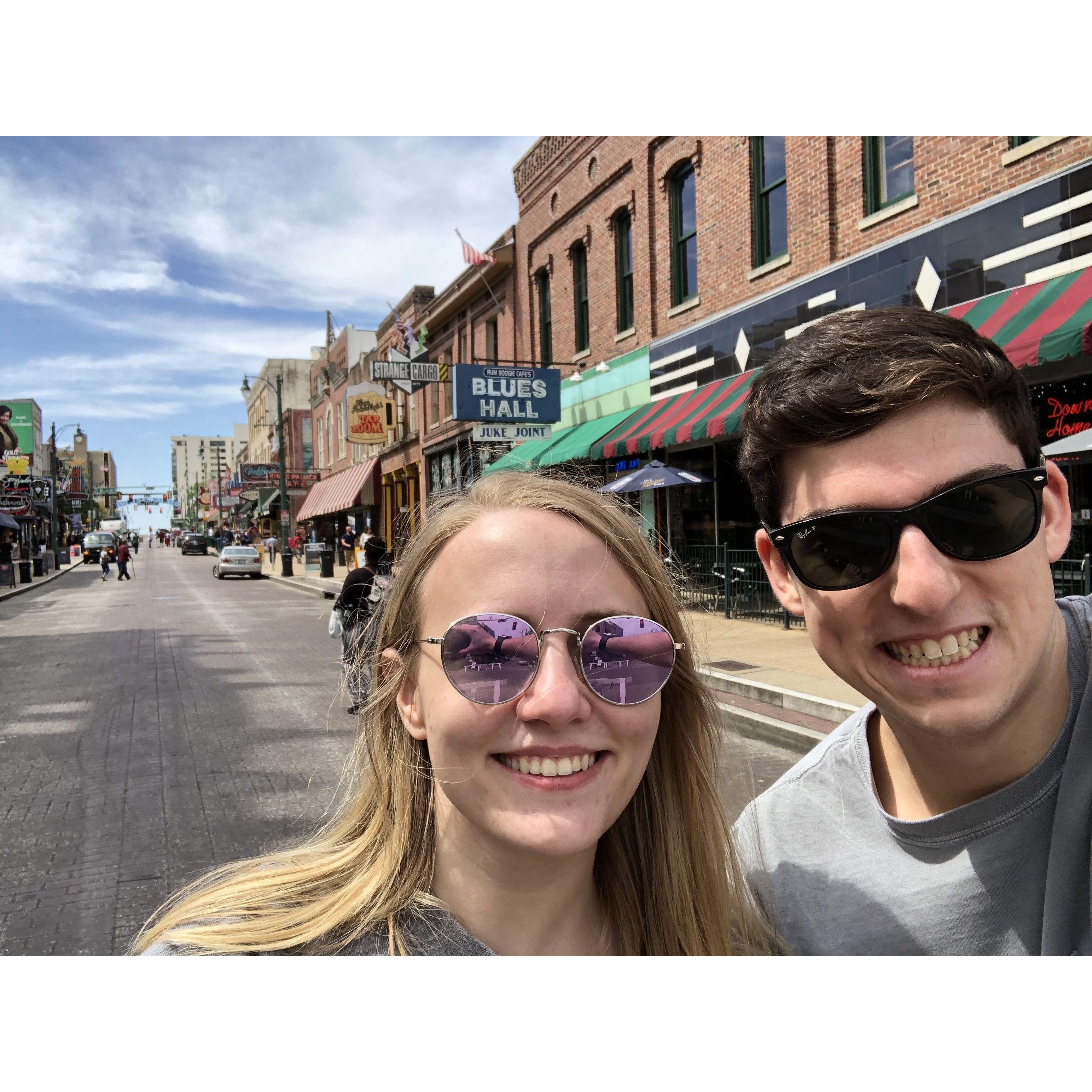Jerod visiting Aurora in Memphis - Spring 2019