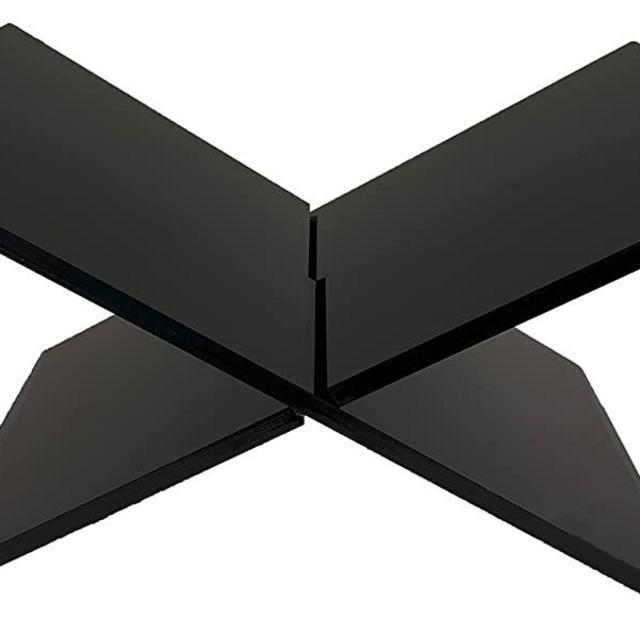 Hopysgiien Black Acrylic Book Stand - Acrylic Open Book Display Stand Reading Acrylic Book Holder for Open and Closed Books, Bible, Cookbook, Magazines, Textbooks, Recipe Holder Picture Display