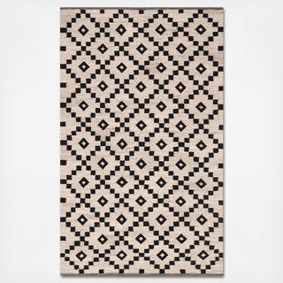 Flat-Weave Geometric Croix Rug