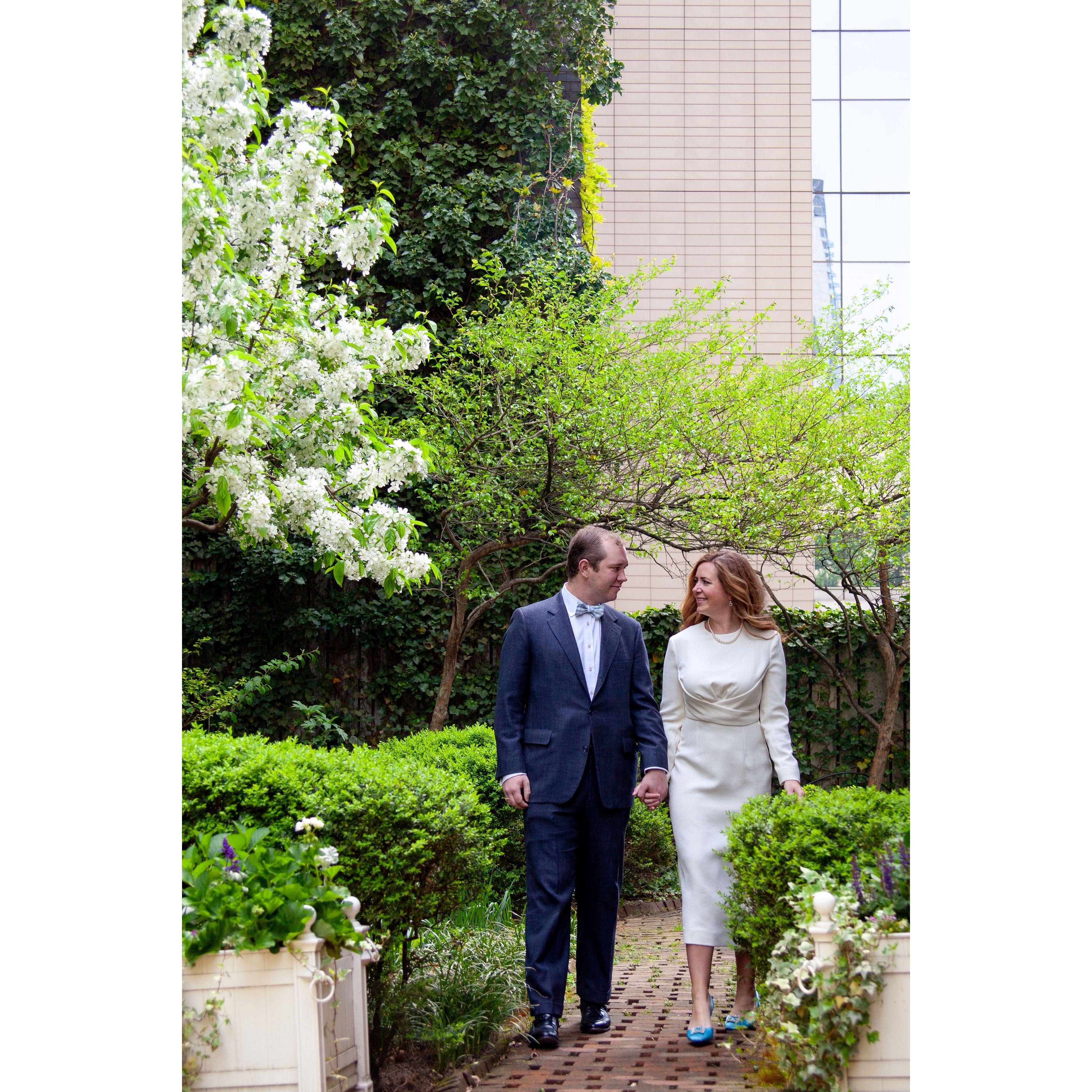 Our engagement shoot in our new Sutton Place neighborhood