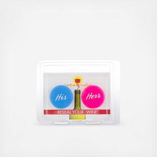 CapaBunga Slogan Two-Pack His/Hers, Set of 5
