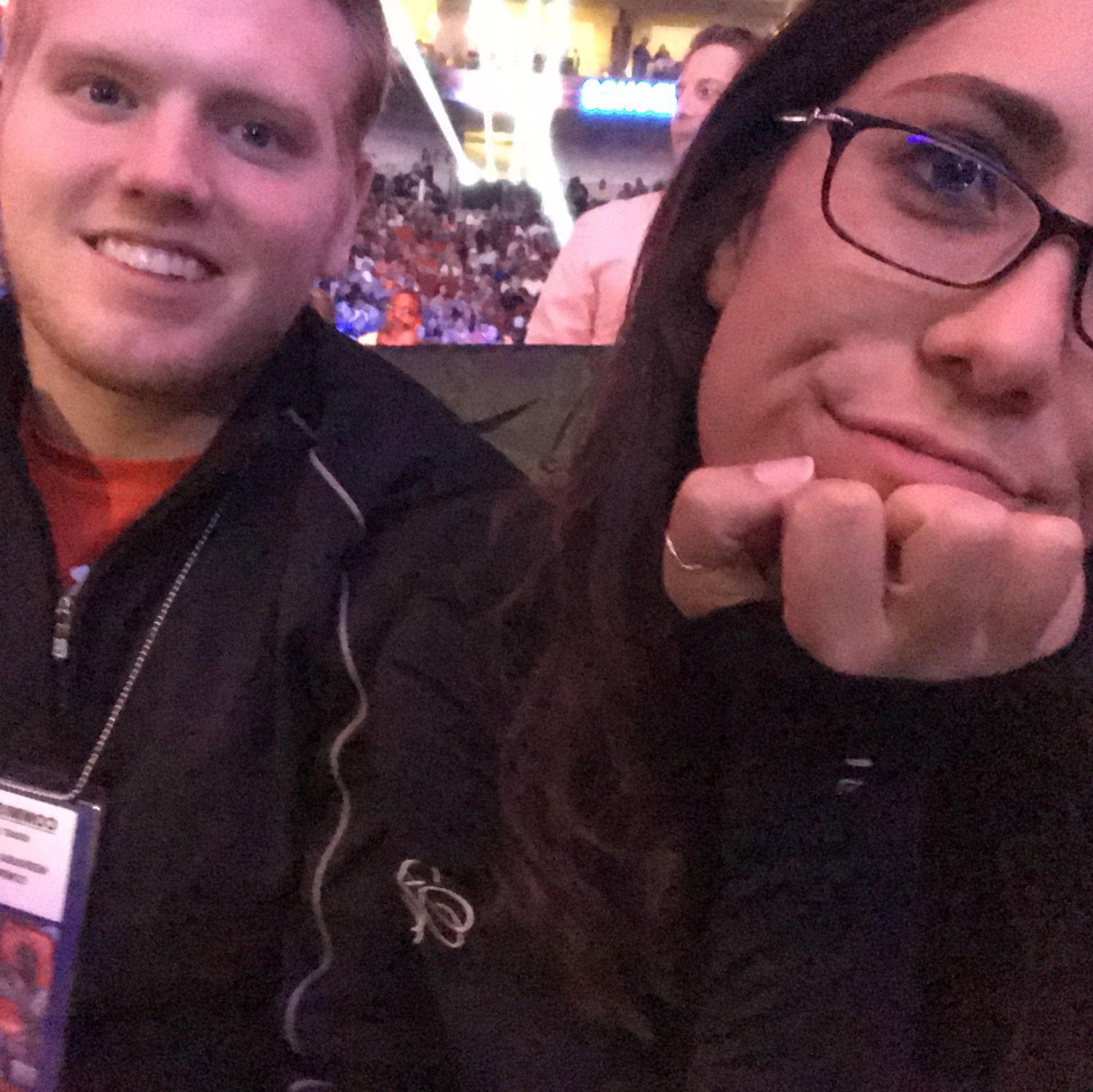 "Working" Ringside at a Terrance 'Bud' Crawford Fight! He won. Obviously. This was the second one we sat ringside together for (thanks, Dr. Shirley!) - August 2017