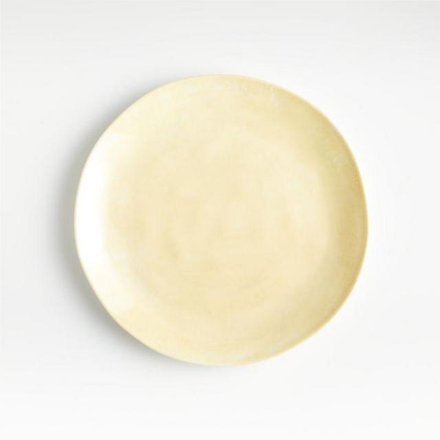 Zia Melamine Pale Yellow Outdoor Salad Plate