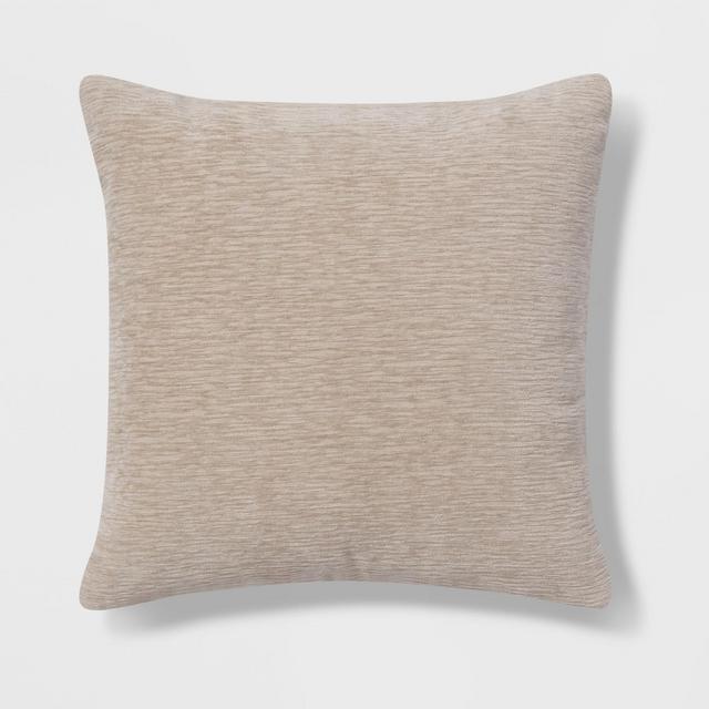 Oversize Square Chenille Pillow Neutral - Threshold™