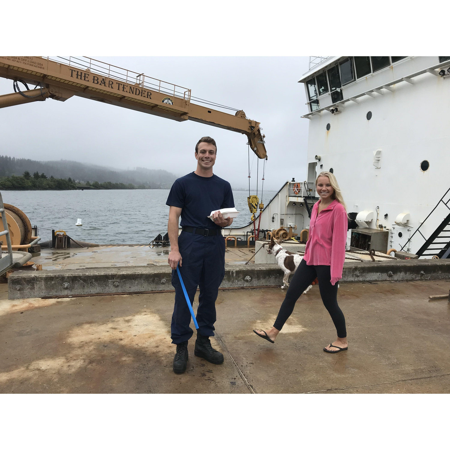 Sebastian at work at the CG buoy tender in Astoria, 2021!