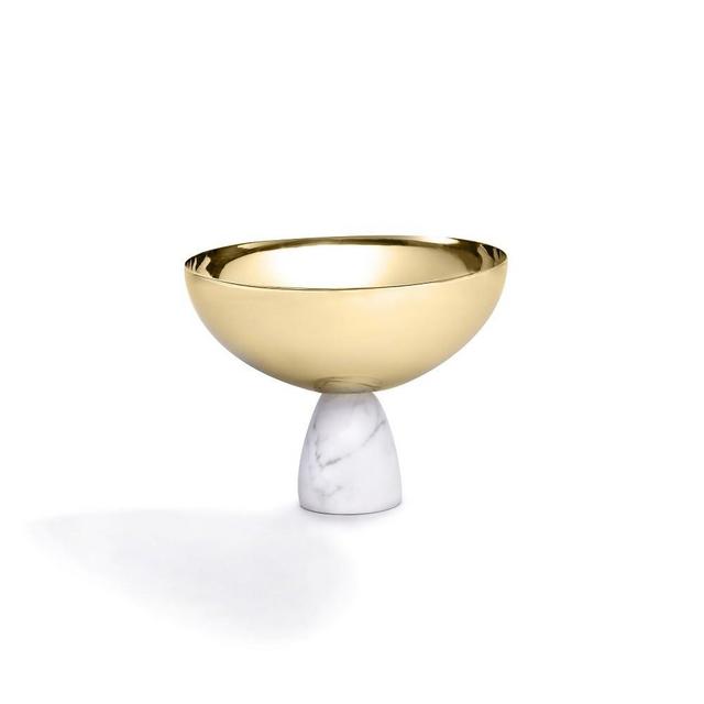 Anna New York Coluna Nut Bowl: Carrara Gold