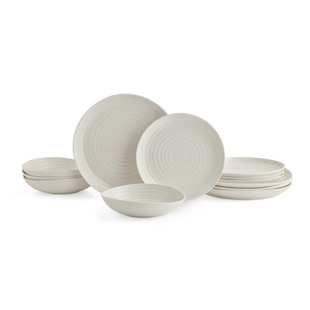 Portmeirion Sophie Conran White 12 Piece Set Coupe Shape