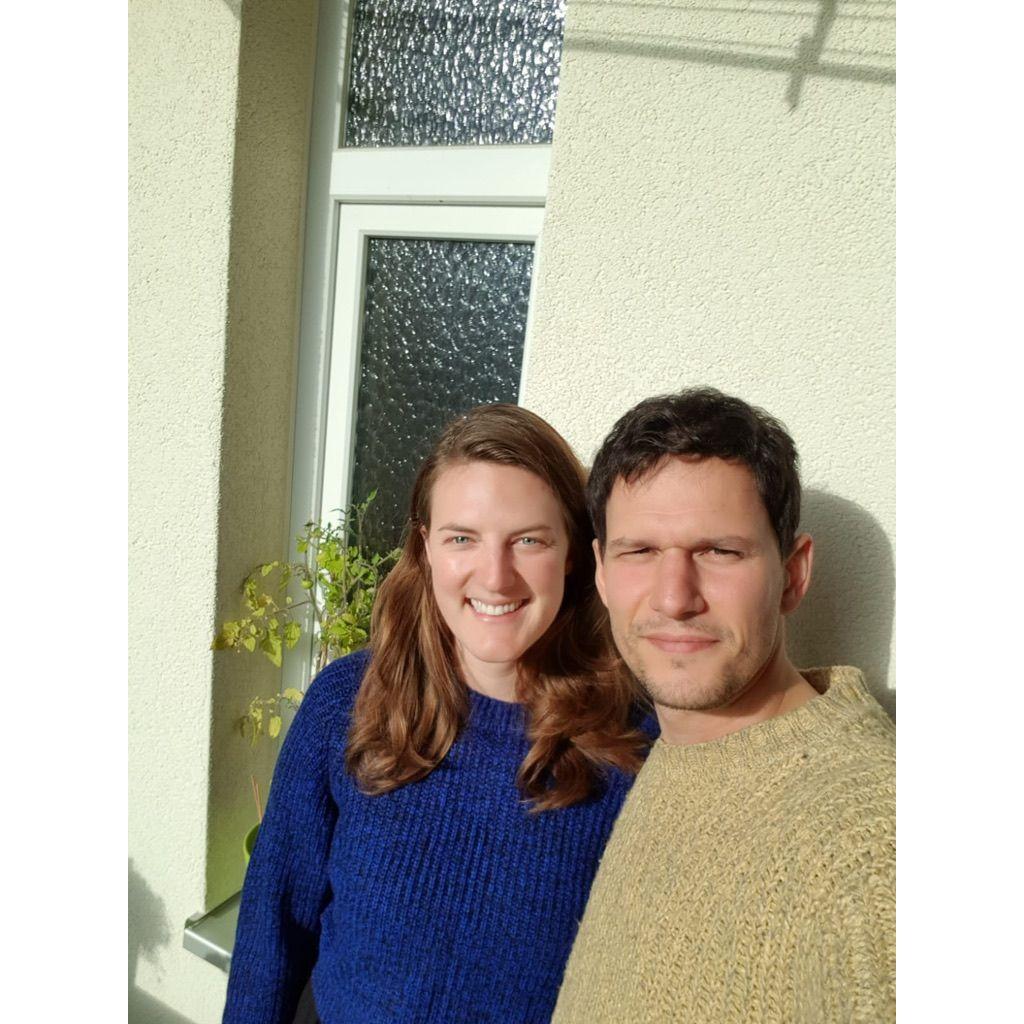 Julian and Rebecca officially met on March 30th, 2019. We think this is the first photo we ever took together, some time that summer!