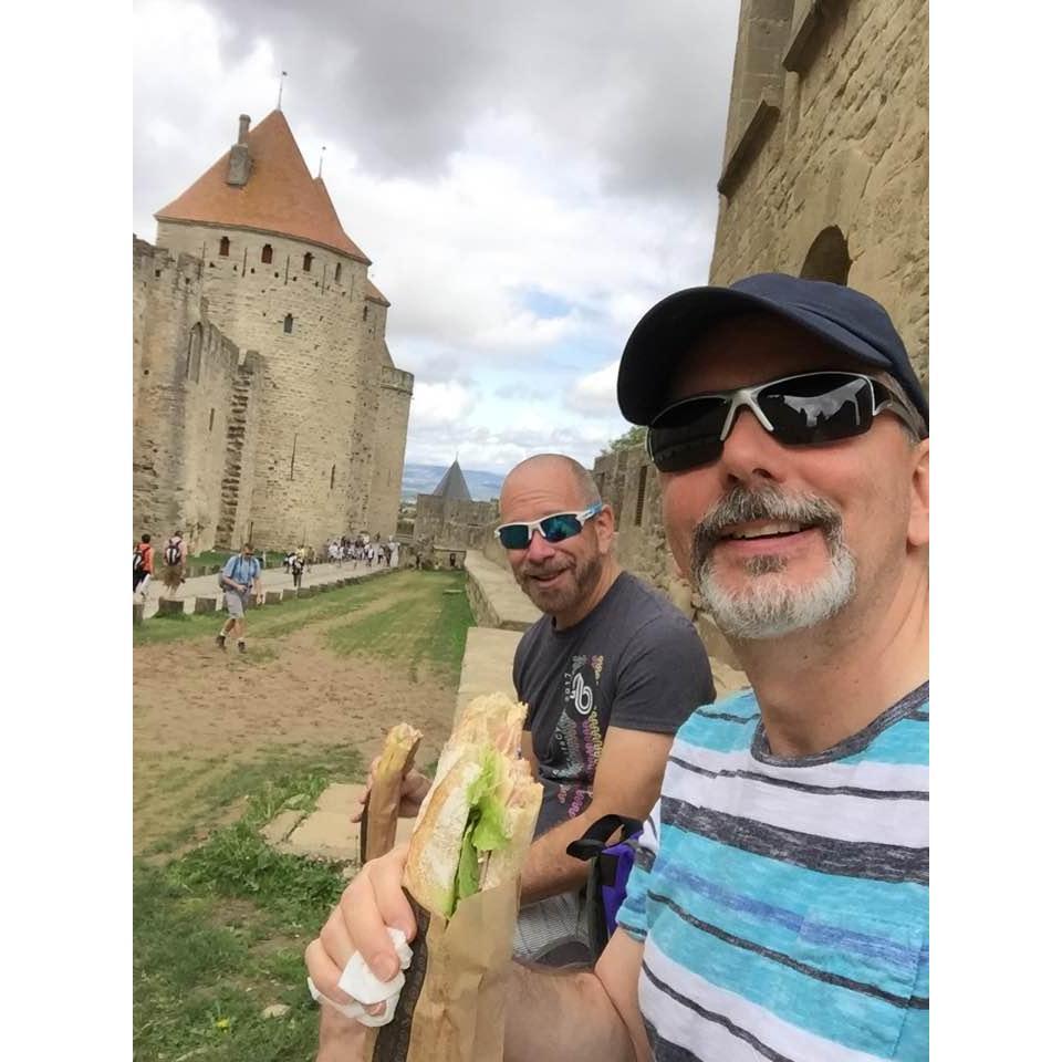 lunch in Carcassonne