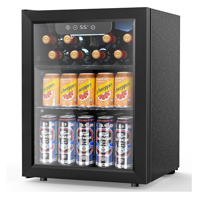 ZAFRO Beverage Refrigerator Cooler 68 Can, Mini Fridge for Beer ,Freestanding Small Fridge with Electronic Temperature Control for Home/Bar,1.7 cu.ft