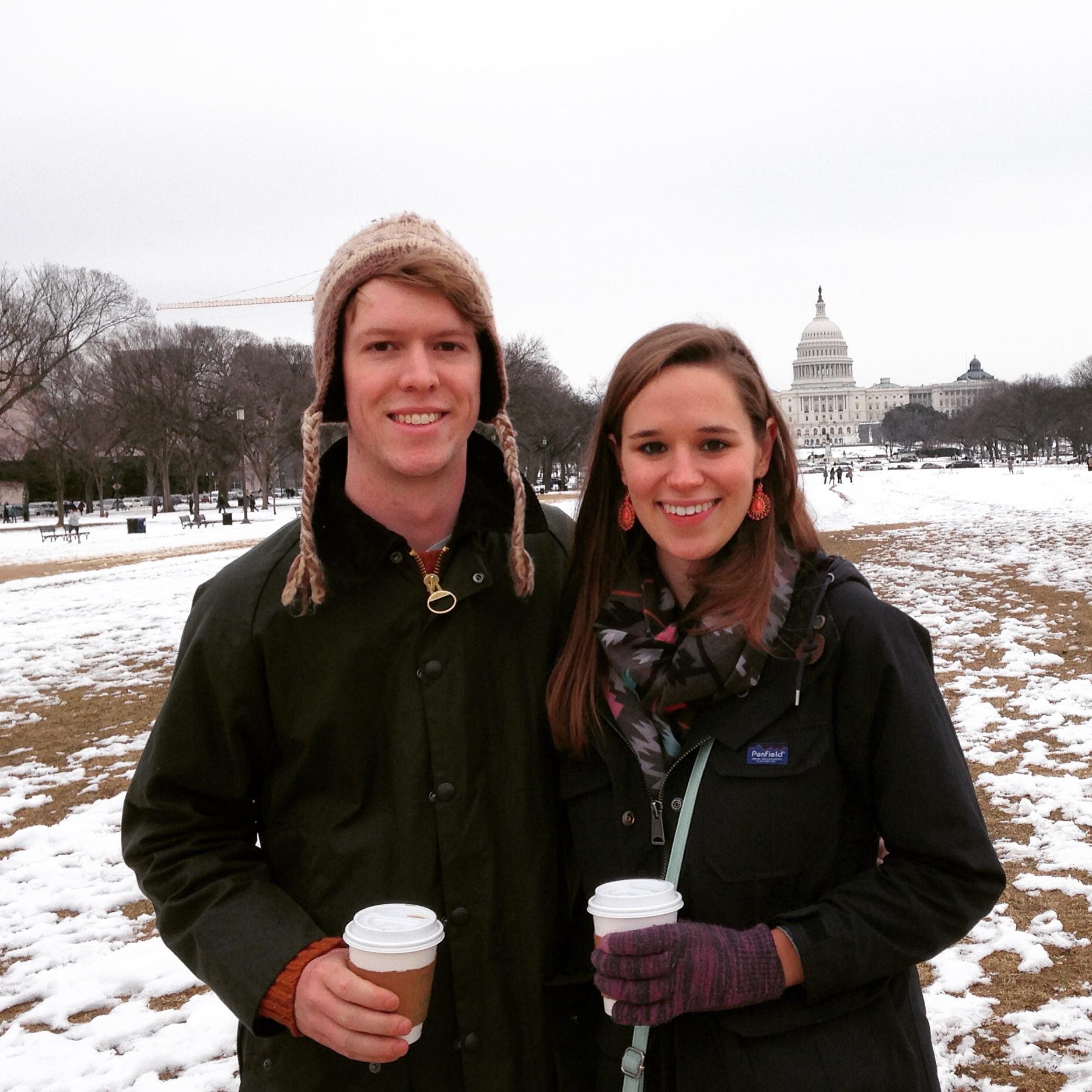 Our "first date" in Washington DC!