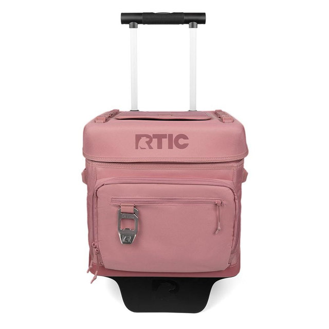 RTIC 40 Can Everyday Wheeled Cooler, Soft Sided Insulated Portable Rolling Collapsible Cooler Bag with Wheels and Handle for Outdoor, Beach, Camping, Sports, Travel, Leakproof
