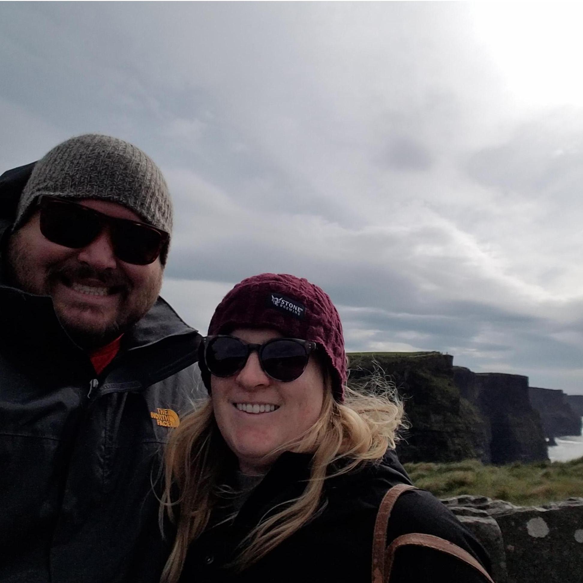 Cliffs of Moher, right before he proposed!