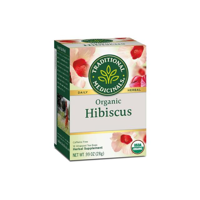 Traditional Medicinals Organic Hibiscus Herbal Tea - 16ct