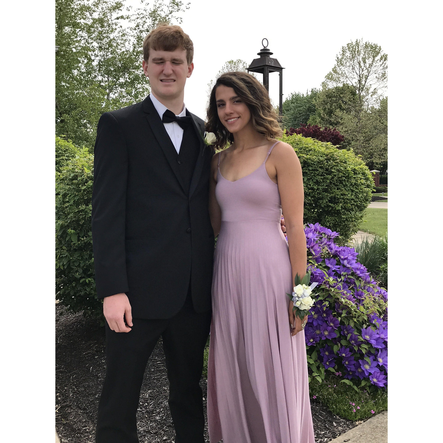 SJA prom! It was very sunny so Matt could not keep his eyes open