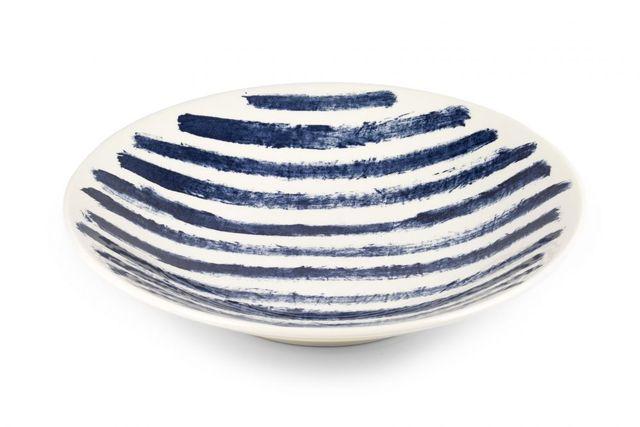 Large Indigo Rain Serving Bowl by Faye Toogood