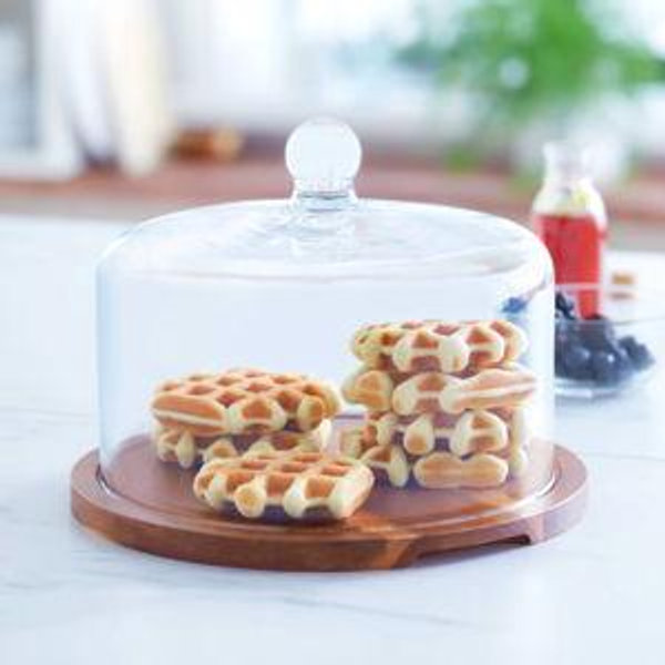 Libbey Acaciawood Domed Server