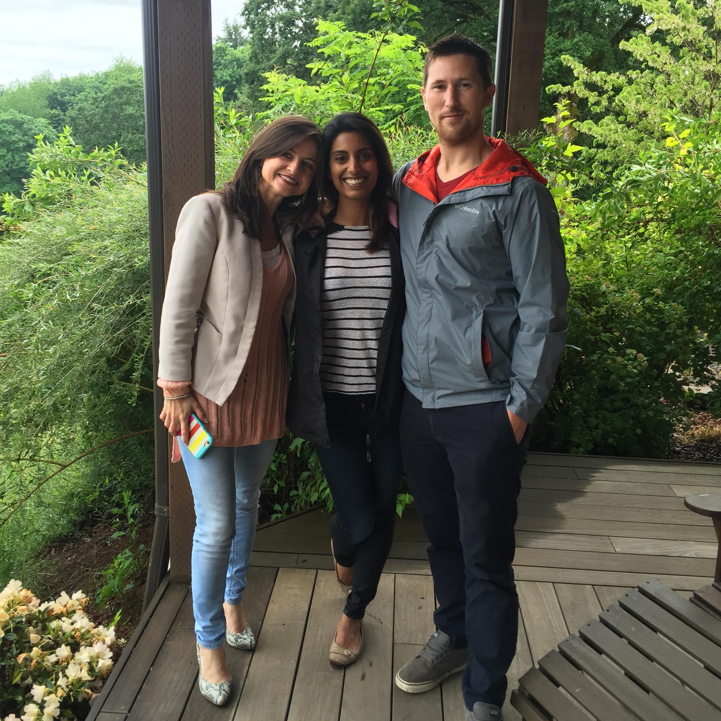 Ciara, Jarushka and Labhrais at the winery