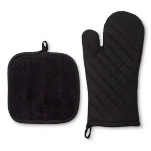 Kitchen Textile Black 2pc - Room Essentials™