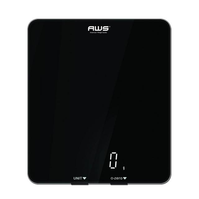 American Weigh Scales Neptune 11lbs Tempered Glass  Digital Kitchen Scale
