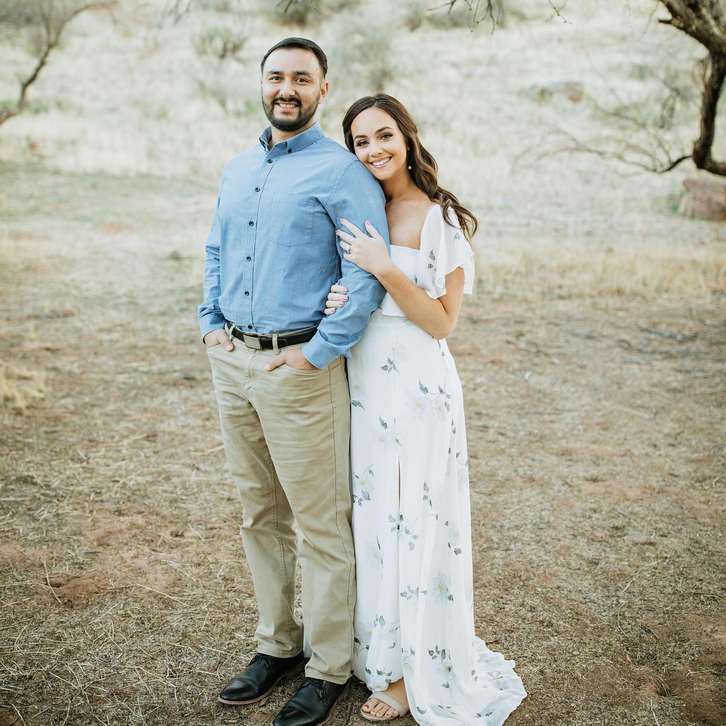 A photo from our engagement session.
