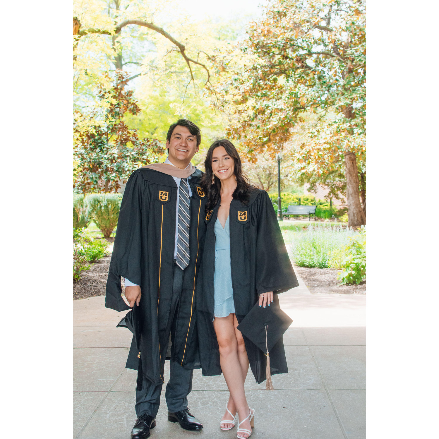 Graduated college together, excited to start the next chapter of our lives!