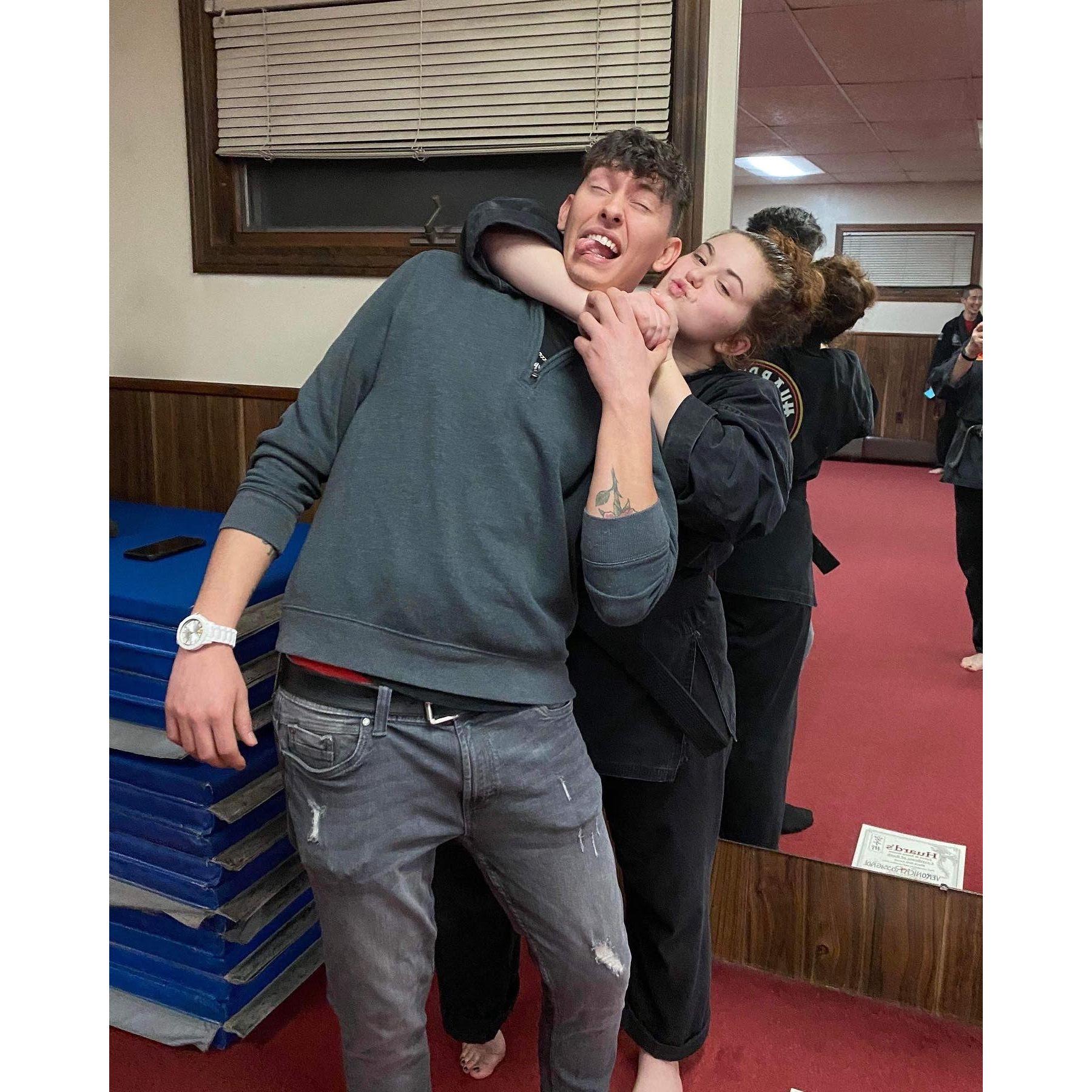 Black Belt testing celebrations, January 2022