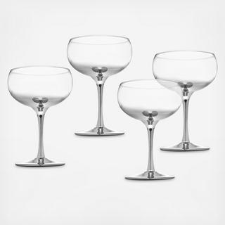 Remington Silver & Smoke Champagne Coupe, Set of 4