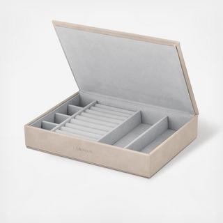 Sahla Faux Suede Jewelry Box