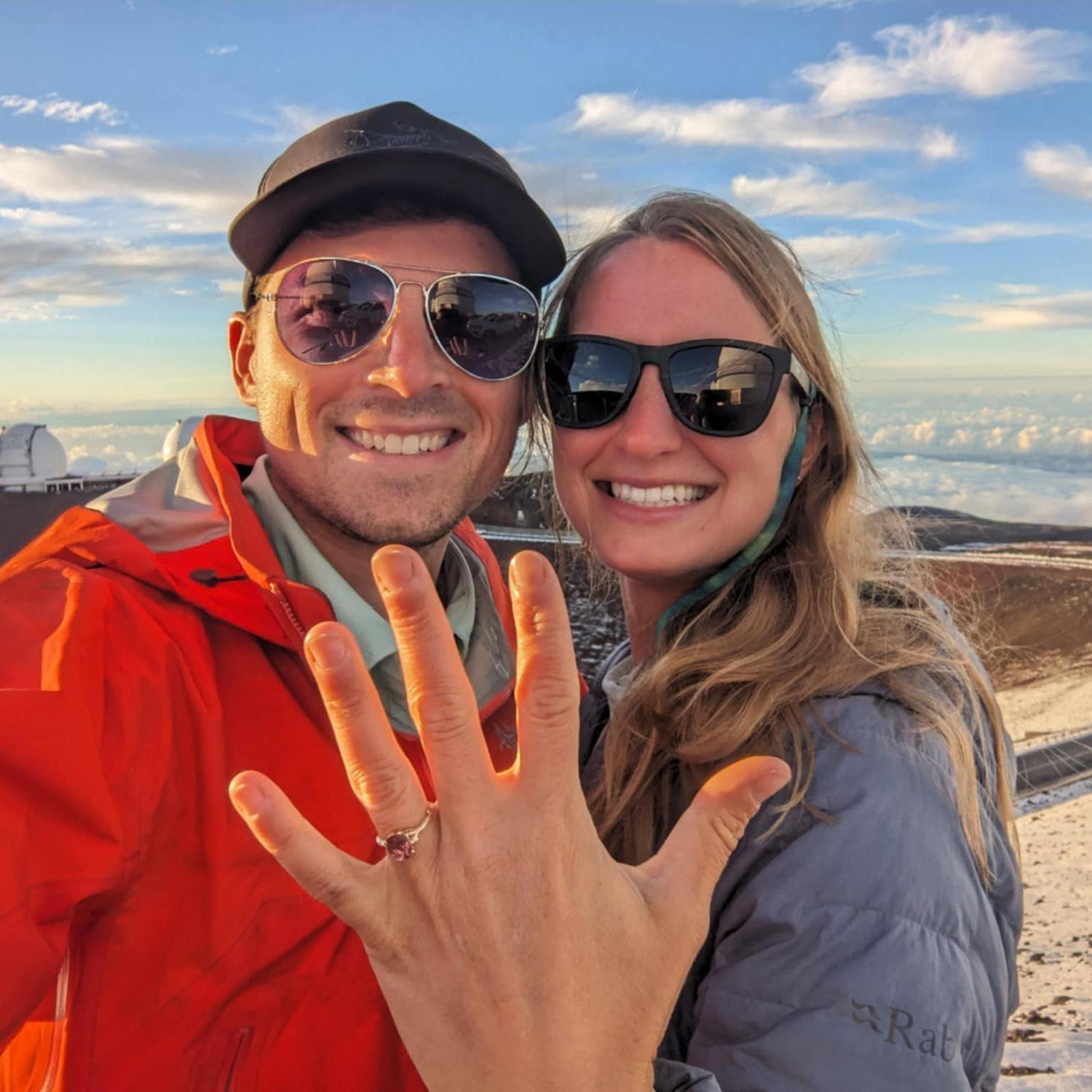 When Kaylyn said "yes" to marrying Jeremy on the top of Mauna Kea in Hawaii