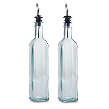 TableCraft 16 oz. Olive Oil Bottle with Pourer Made in USA (Set of 2) Brand New and Fast Shipping