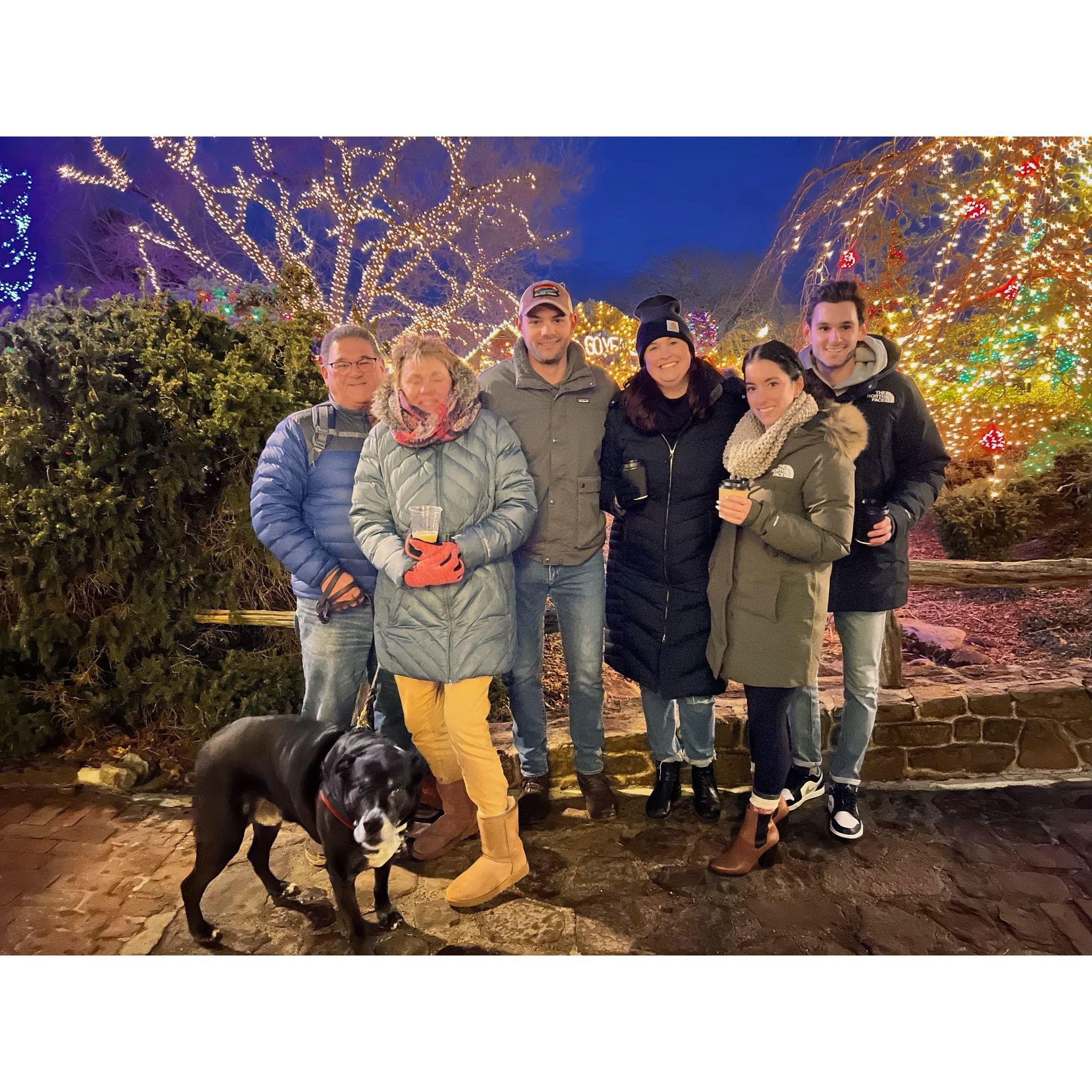 Celebrating Christmas with the Agostinelli's in Peddler's Village.