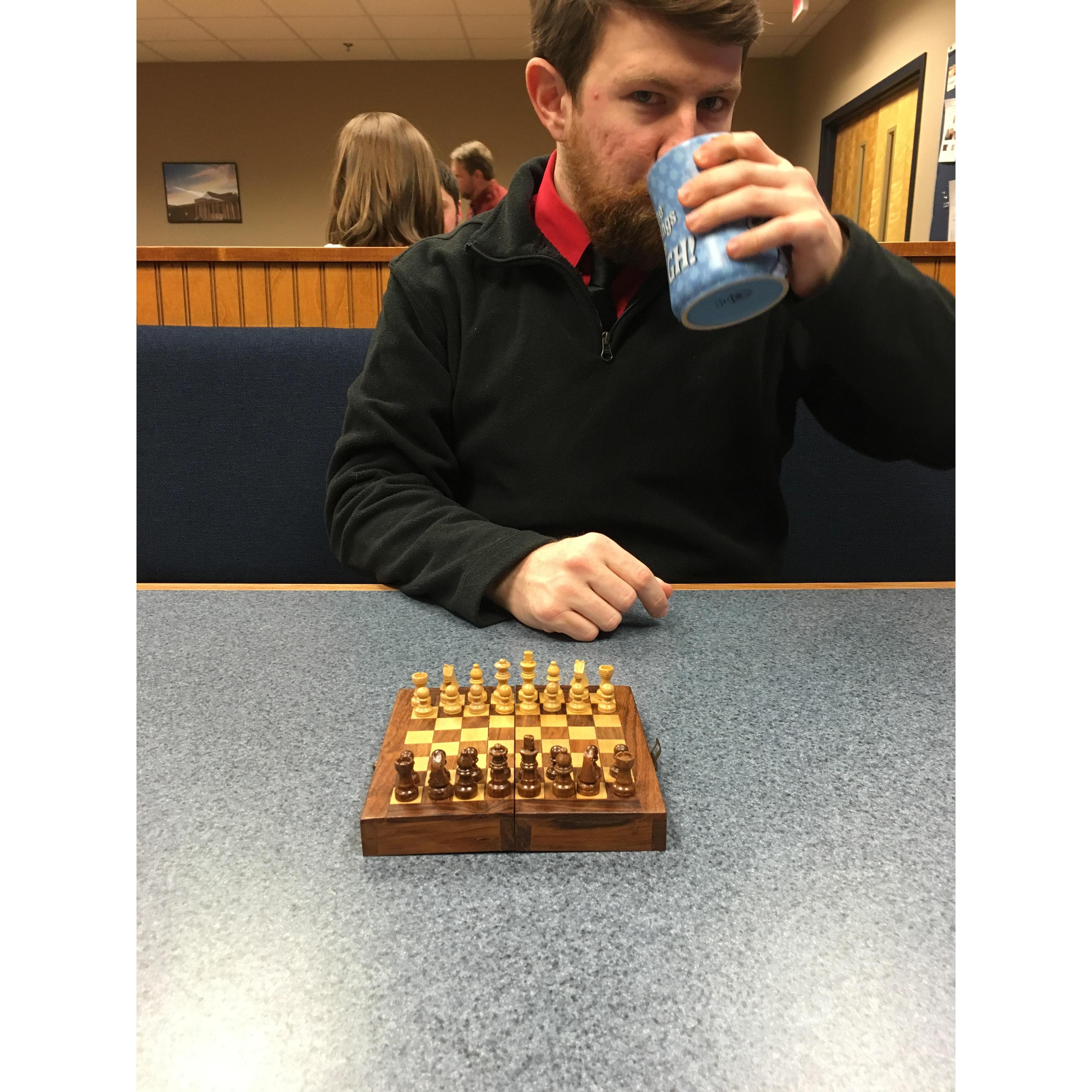 Chess during lunch break - Spring 2016