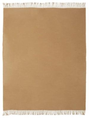 FRETTE Fringe-trim cashmere blanket