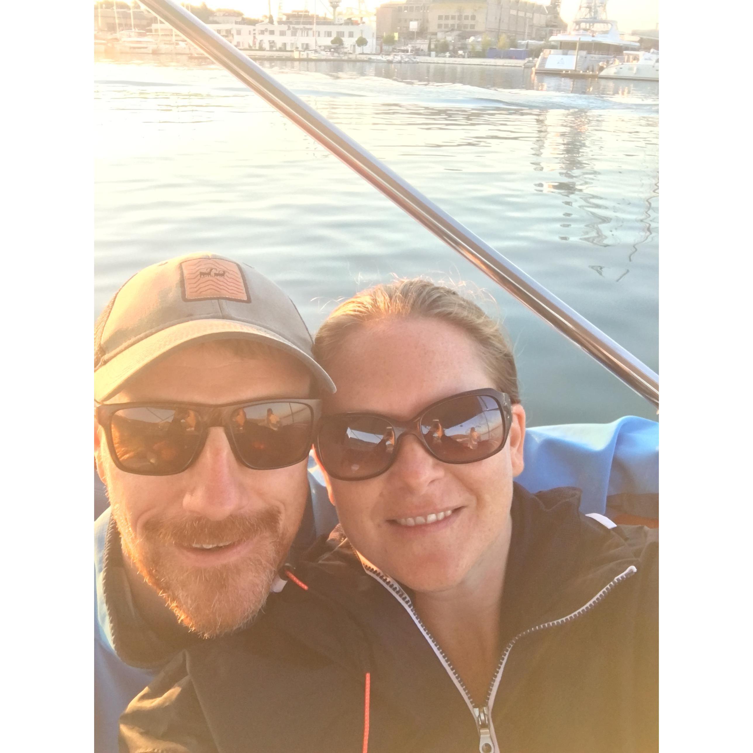 The morning of our five-island boat tour.